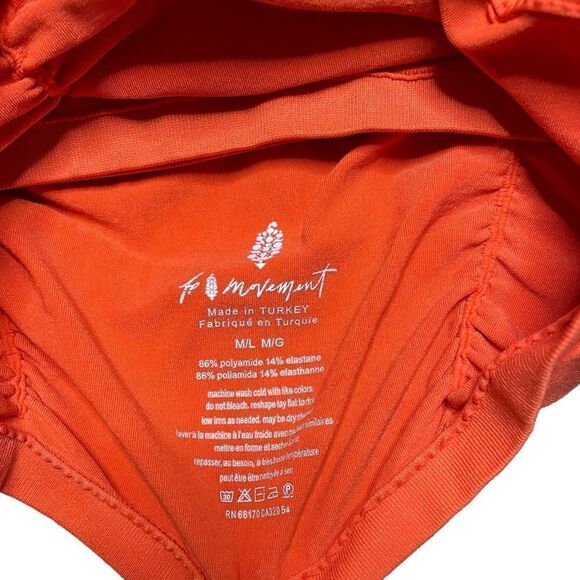 FREE PEOPLE MOVEMENT On the Rise Tank Top Orange Size Medium / Size Large - Picture 5 of 5